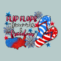Flip Flops Fireworks & Freedom 4th Of July Heavy Core Tee | Teevron