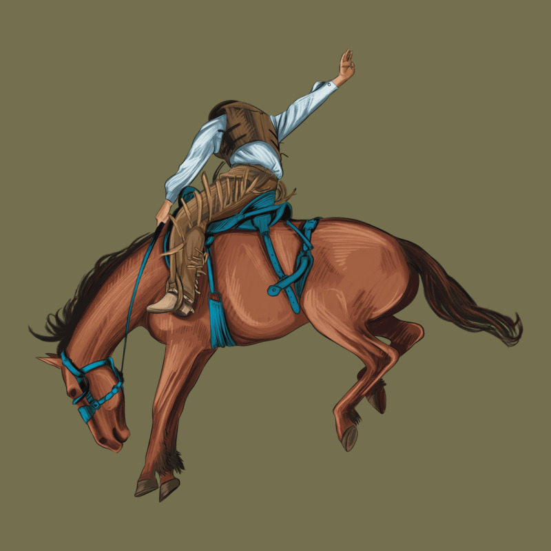 Bucking Bronco Cowboy Rodeo Vintage Hoodie by Artiststas | Teevron