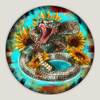 Rattlesnake And Sunflower Heavy Core Tee | Teevron