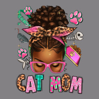 Afro Messy Bun Cat Mom Heavyweight Hoodie | Teevron