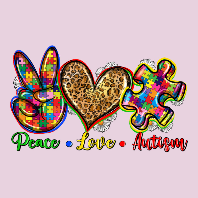 Peace Love Autism Ladies Tee by Zillion Design Studio | Teevron