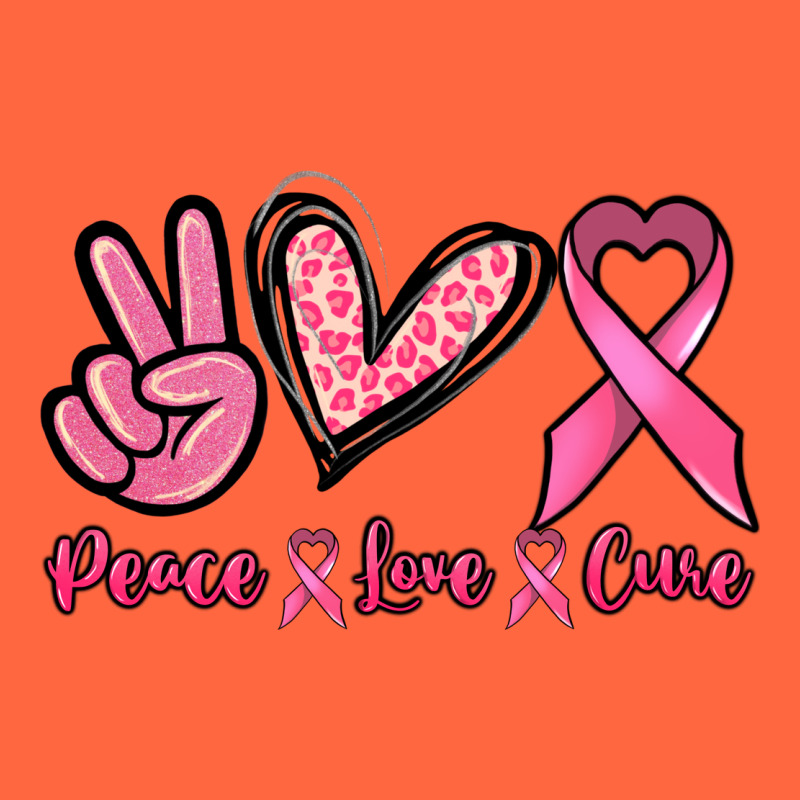 Peace Love Cure Cancer Awareness Premium Hoodie by HowdyJamesFarm | Teevron