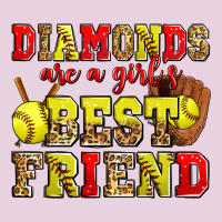 Diamonds Are A Girl's Best Friend Softball Ladies Tee | Teevron
