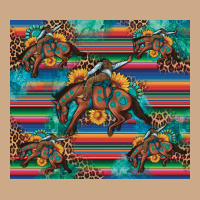 Bucking Bronco Serape Turquoise Vintage Hoodie | Teevron