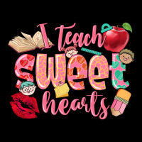 I Teach Sweet Hearts Valentine's Day Teacher Heavy Core Tee | Teevron