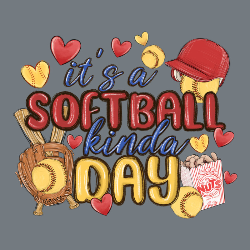 It's A Softball Kinda Day Heavyweight Sweatshirt by MaliasSmallBusiness | Teevron