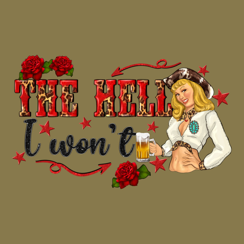 The Hell I Wont With Sassy Pinup Cowgirl Premium Hoodie by texasbilliewilder | Teevron