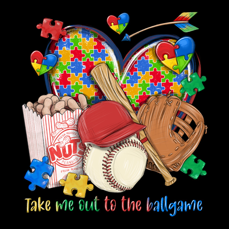 Take Me Out To The Ballgame  Autism Baseball Heavyweight Sweatshirt by MaliasSmallBusiness | Teevron