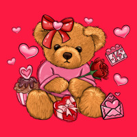 Valentines Day Teddy Bear Zipper Hoodie | Teevron