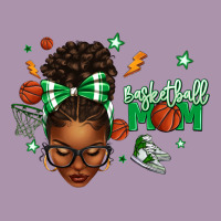 Afro Messy Bun Full Face Basketball Mom Heavyweight Hoodie | Teevron