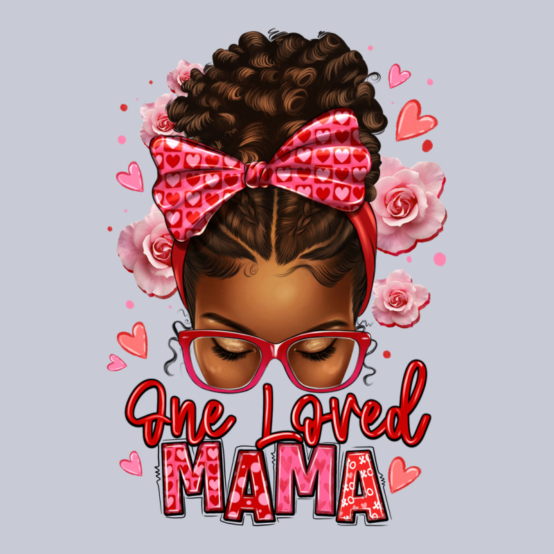 One Loved Mama Afro Messy Bun Heavyweight Hoodie by texasbilliewilder | Teevron