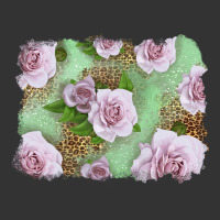 pink roses with leopard background | Teevron