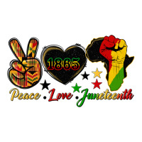 peace love juneteenth raised fist | Teevron