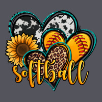 Softball Hearts Vintage Hoodie | Teevron