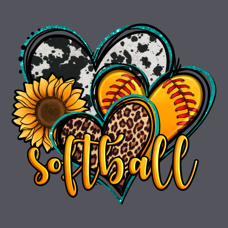 Softball Hearts Vintage Hoodie by Jasminsmagicworld | Teevron