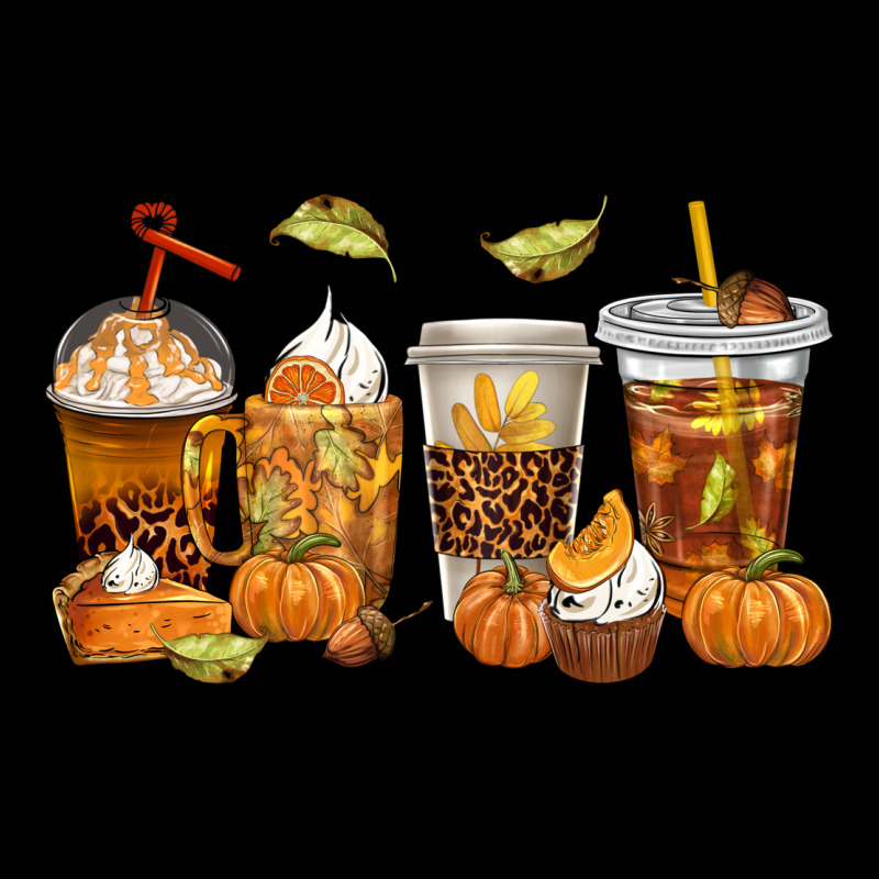 Fall Coffee Cups Ladies Tee by texasbilliewilder | Teevron