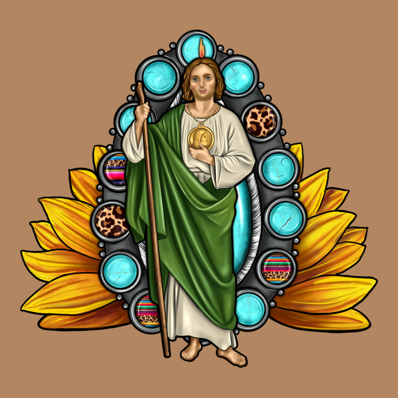 San Judas Gemstone Sunflower Long Sleeve Tee by JahusDesignShop | Teevron