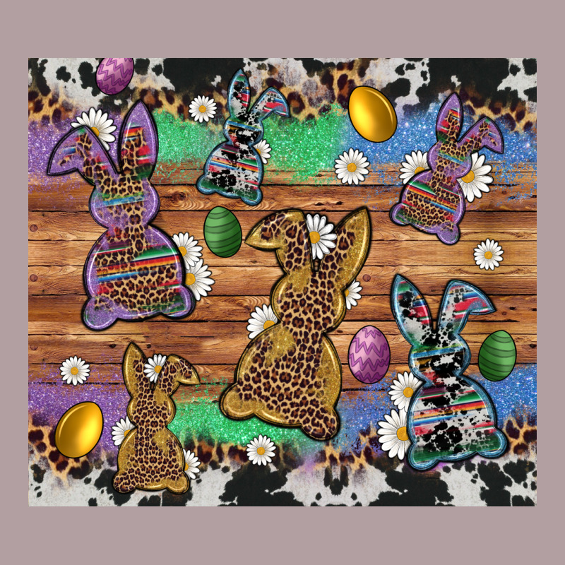 Easter Bunny Egg Cowhide Leopard Vintage Hoodie by Artiststas | Teevron