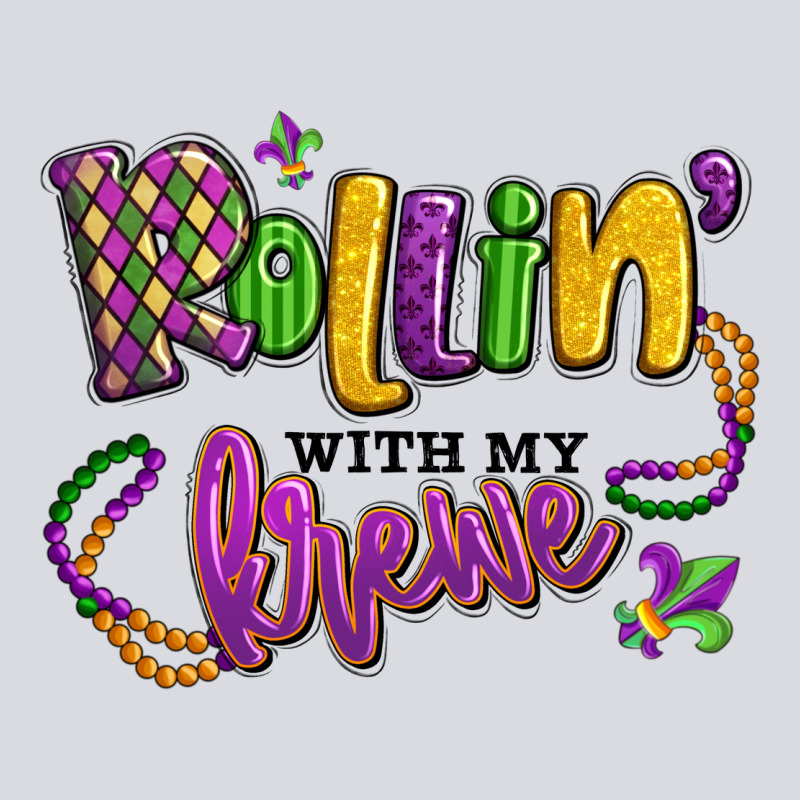 Rollin' With My Krewe Mardi Gras Zipper Hoodie by LillyAllenDesigns | Teevron