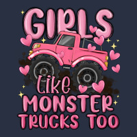 Girls Like Monster Trucks Too Heavyweight Sweatshirt | Teevron