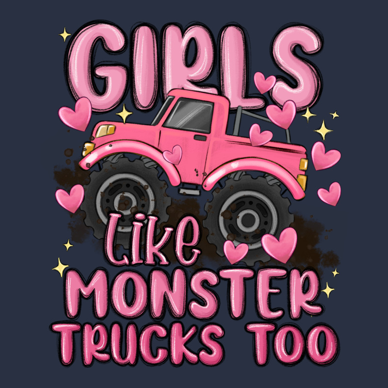 Girls Like Monster Trucks Too Heavyweight Sweatshirt by MaliasSmallBusiness | Teevron