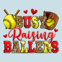 Busy Raising Ballers Softball Ladies Tee | Teevron