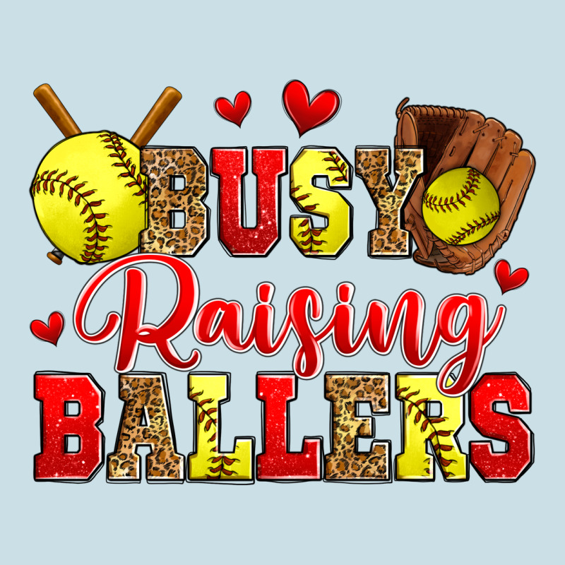 Busy Raising Ballers Softball Ladies Tee by Zillion Design Studio | Teevron