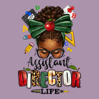 Assistant Director Life Afro Messy Bun Heavyweight Hoodie | Teevron