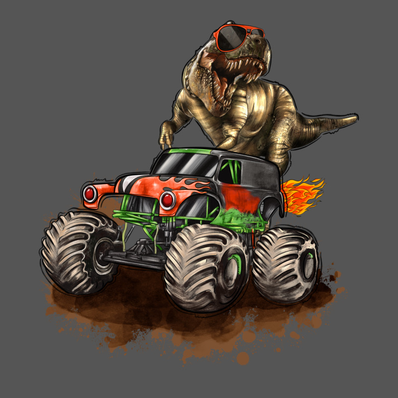 Monster Truck And T Rex Dinosaur Zipper Hoodie by LillyAllenDesigns | Teevron