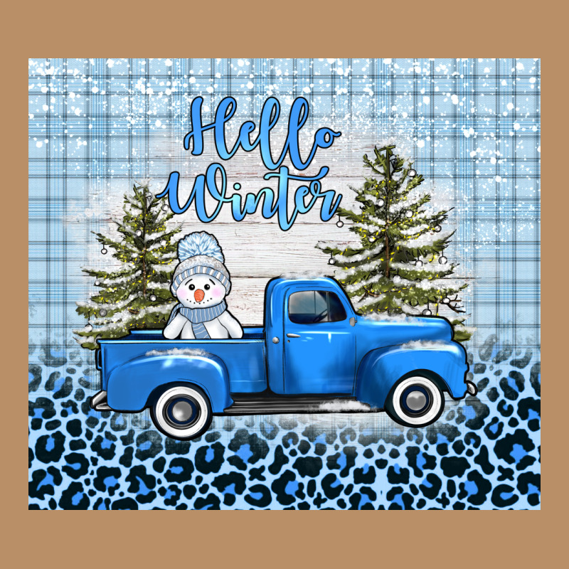 Hello Winter Snowman Truck Vintage Hoodie by AdoDesignShop | Teevron