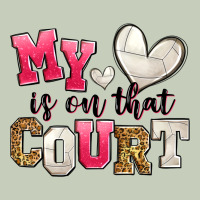 My Heart Is On That Court Volleyball Ladies Tee | Teevron