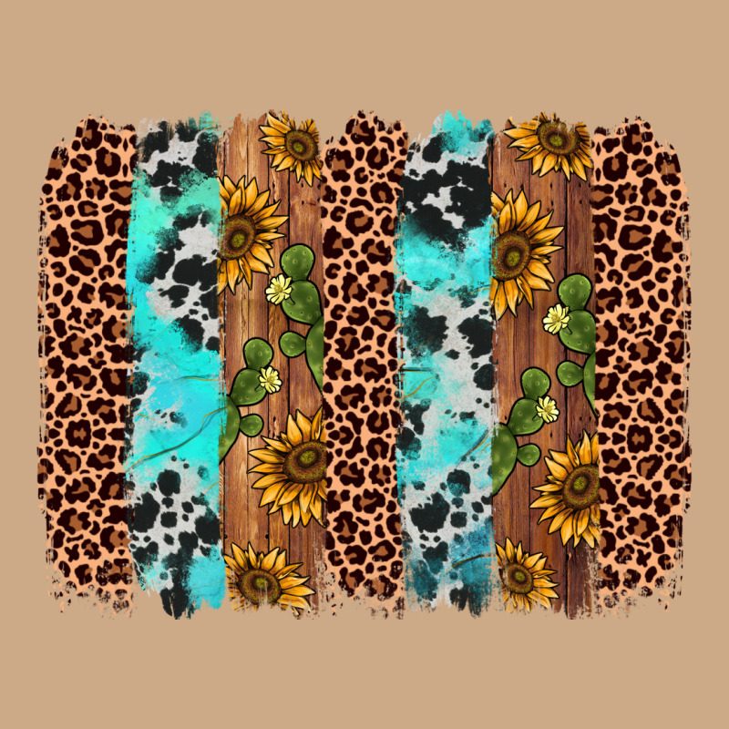 Sunflower Cactus Leopard Brushstroke Vintage Hoodie by AdoDesignShop | Teevron