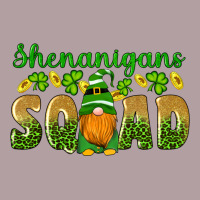 Shenanigans Squad Gnomes Shamrock Gold Leopard Glitter Vintage Hoodie | Teevron