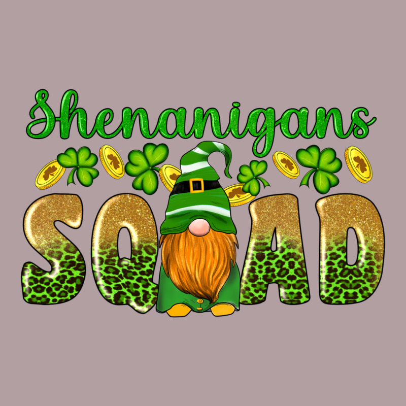 Shenanigans Squad Gnomes Shamrock Gold Leopard Glitter Vintage Hoodie by Artiststas | Teevron