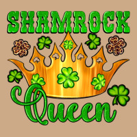 Shamrock Queen Crown Leopard Glitter Vintage Hoodie | Teevron