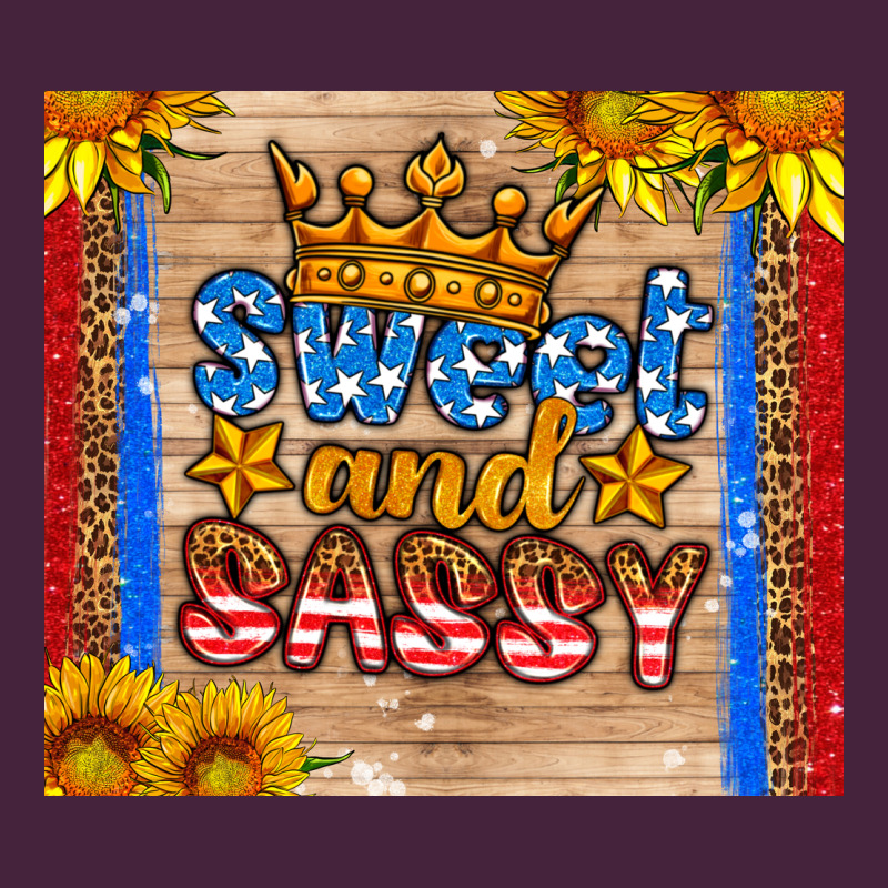Usa Flag Sweet And Sassy Premium Tee by HRA Design Shop | Teevron