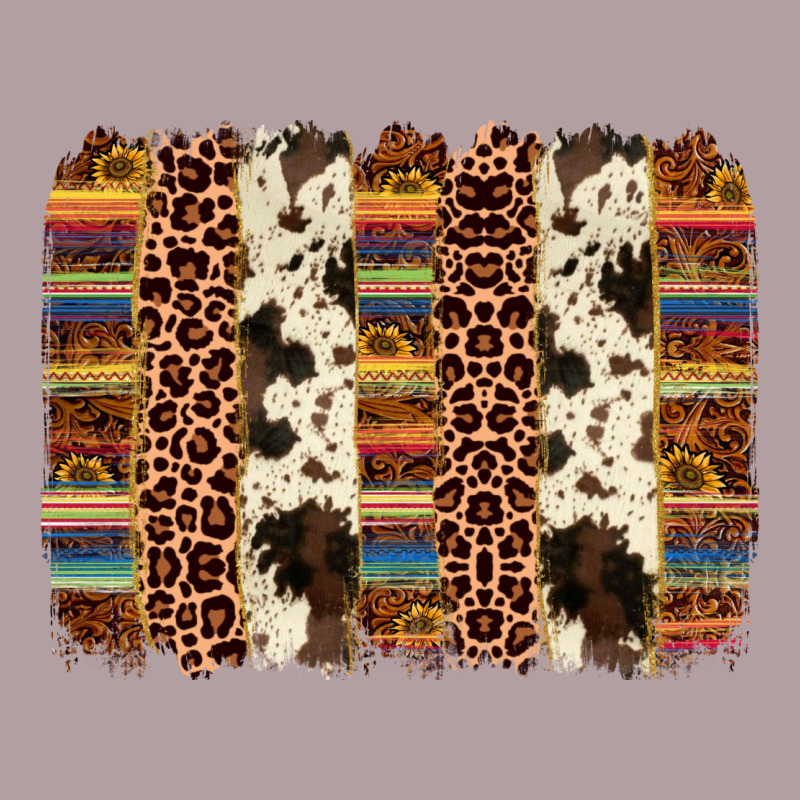 Serape Sunflower Cowhide Leopard Brushstroke Vintage Hoodie by AdoDesignShop | Teevron
