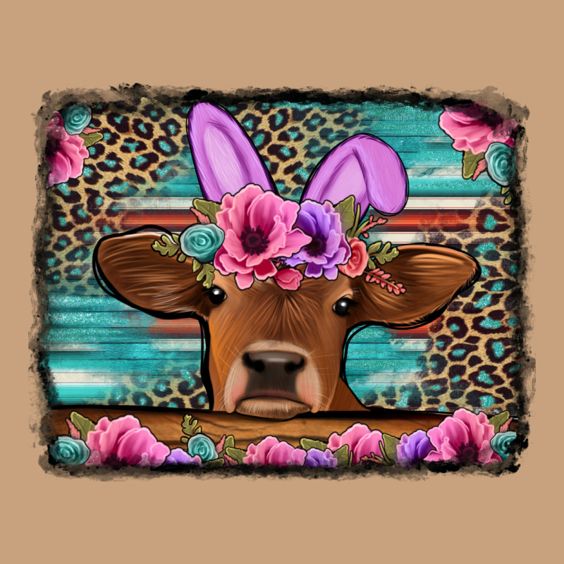 Easter Floral Leopard Cow Vintage Tee by Jasminsmagicworld | Teevron