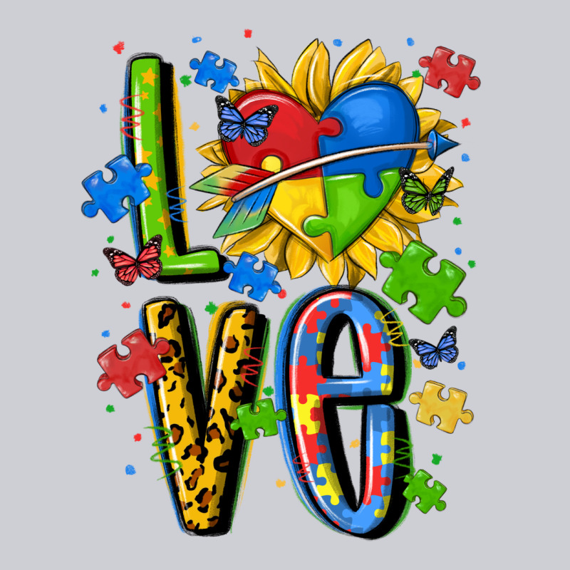 Autism Love Heavyweight Sweatshirt by MaliasSmallBusiness | Teevron