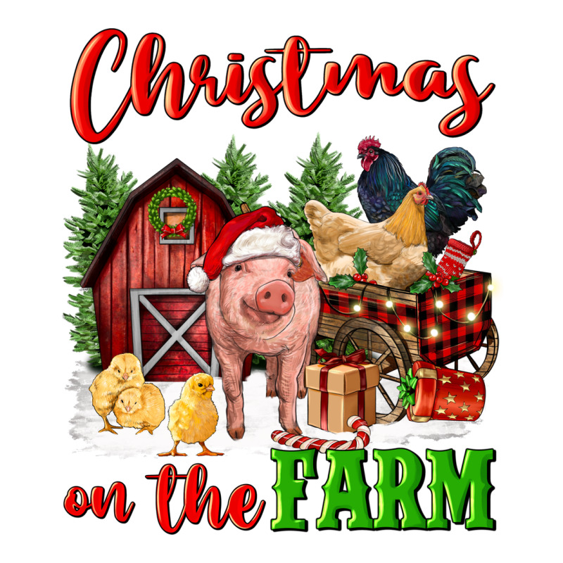 Christmas On The Farm Premium Tee by FaDigitalArtStudio | Teevron