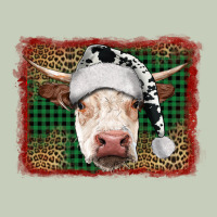 Christmas Cow With Background Ladies Tee | Teevron