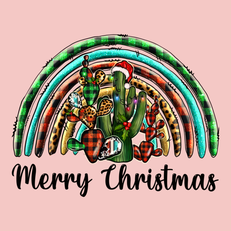 Merry Christmas Cactus Rainbow Urban Heavy Tee by BarkalooDesign | Teevron