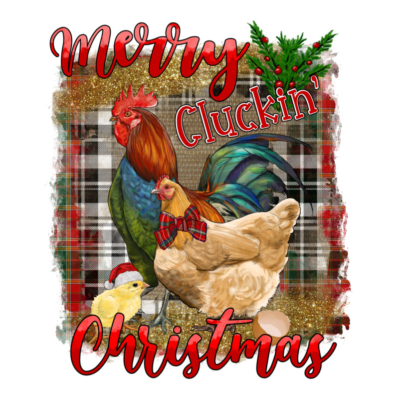 Merry Cluckin' Christmas Ladies Tee by RanaPortraitStore | Teevron