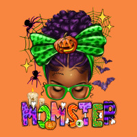 Halloween Afro Messy Bun Momster Premium Sweatshirt | Teevron
