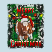 Merry Christmas Longhorn Cow Ladies Tee | Teevron