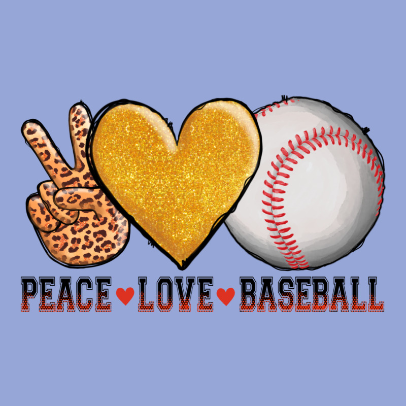 Peace Love Baseball Classic Tee by AdoDesignShop | Teevron