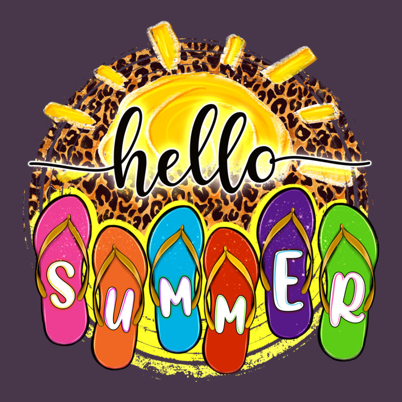 Hello Summer With Flip Flops Heavyweight Hoodie by NancyCooperArtShop | Teevron