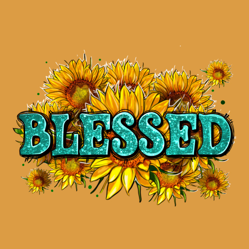 Glitter Blessed With Sunflowers Urban Heavy Tee by AdoDesignShop | Teevron
