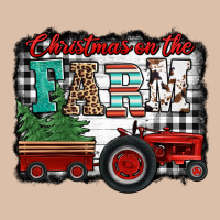Christmas On The Farm Tractor Buffalo Plaid Urban Heavy Tee | Teevron