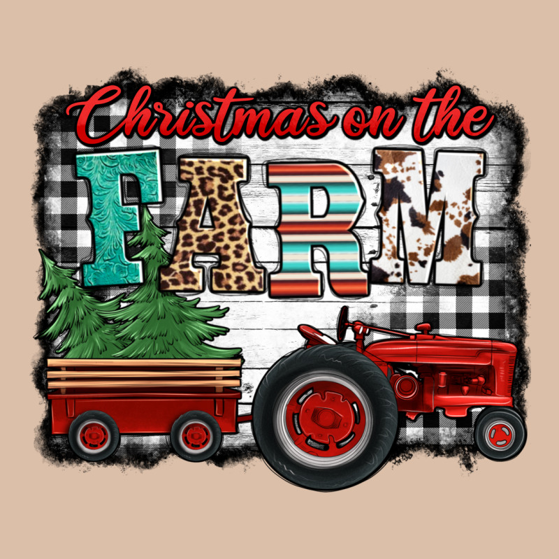 Christmas On The Farm Tractor Buffalo Plaid Urban Heavy Tee by Jasminsmagicworld | Teevron
